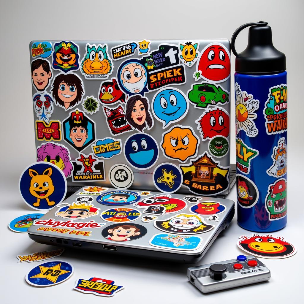 Retro Gaming Decor with Arcade Game Stickers