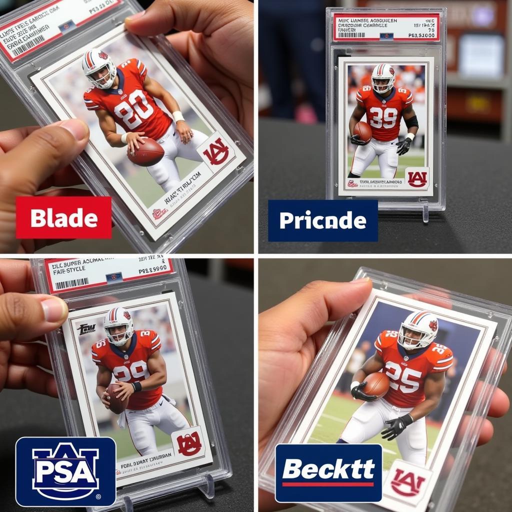 Auburn Football Card Grading Process