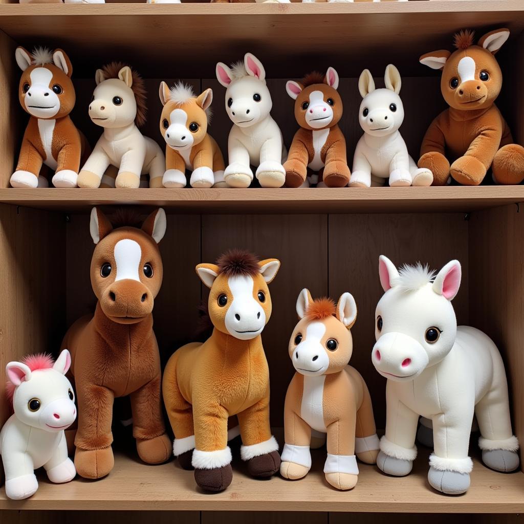 A Collection of Aurora Stuffed Animal Horses