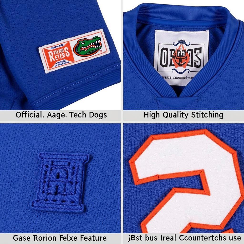 Authentic Dog Gator Jersey Details