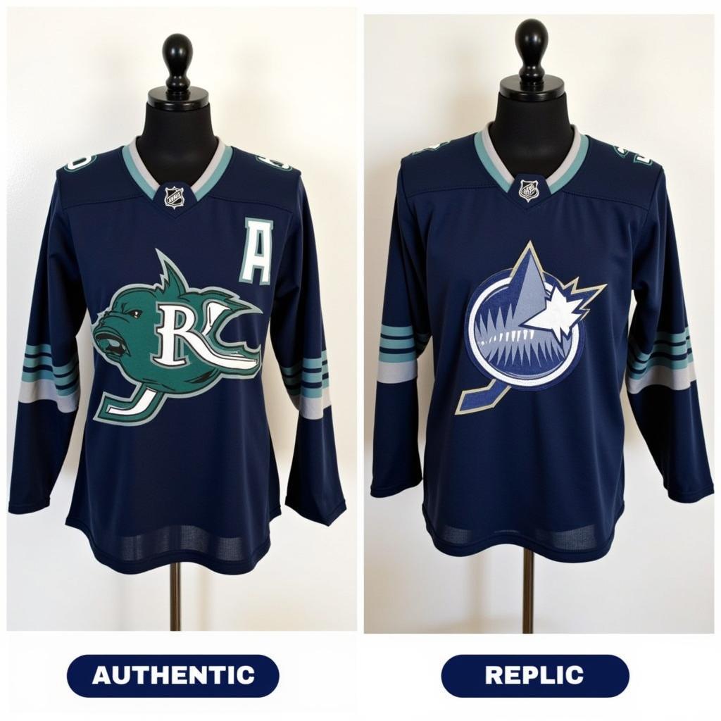 Authentic vs. Replica Kyle Connor Jersey Comparison