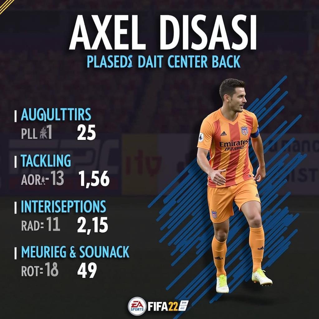 Axel Disasi FIFA 23 Defensive Stats