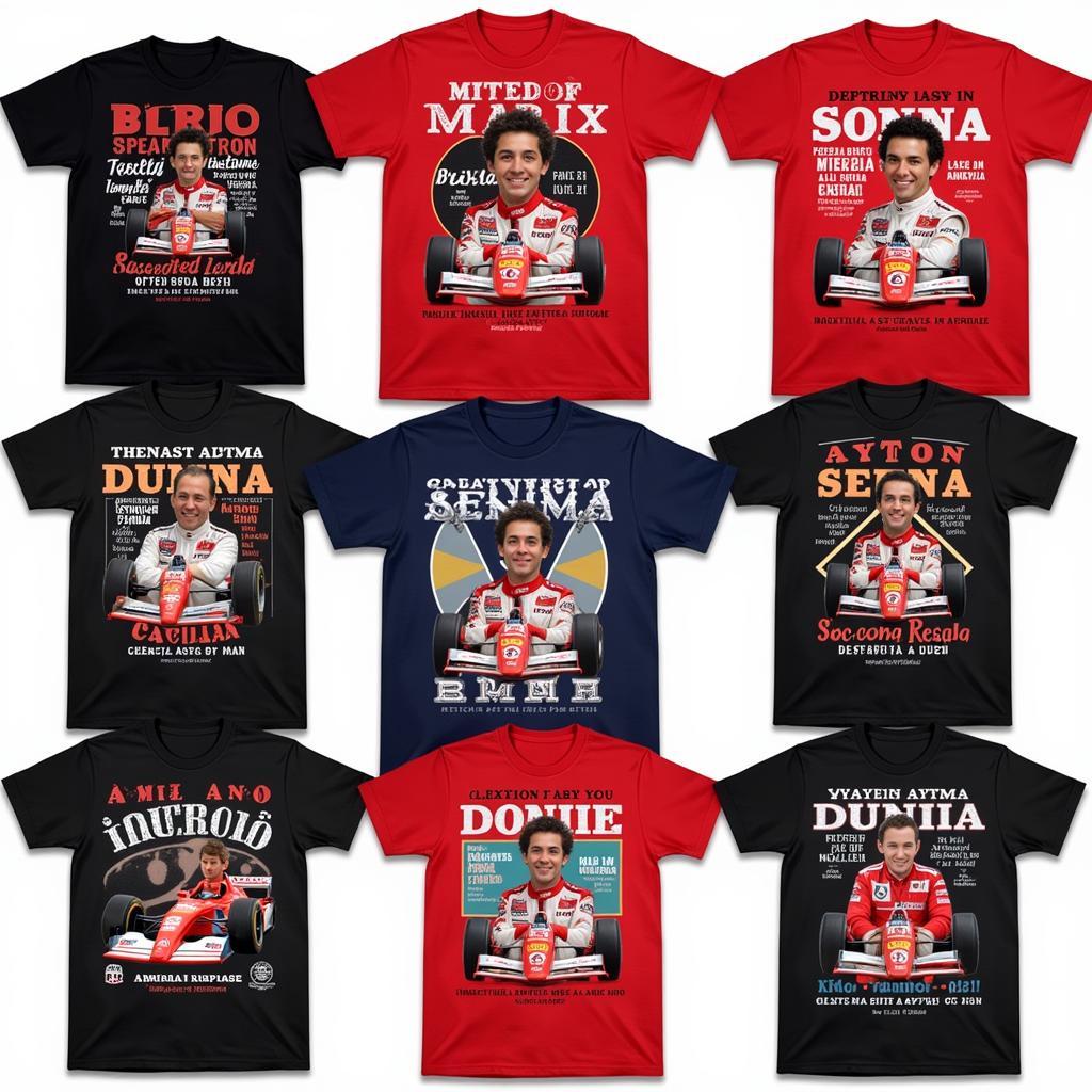 Ayrton Senna T-Shirt Designs