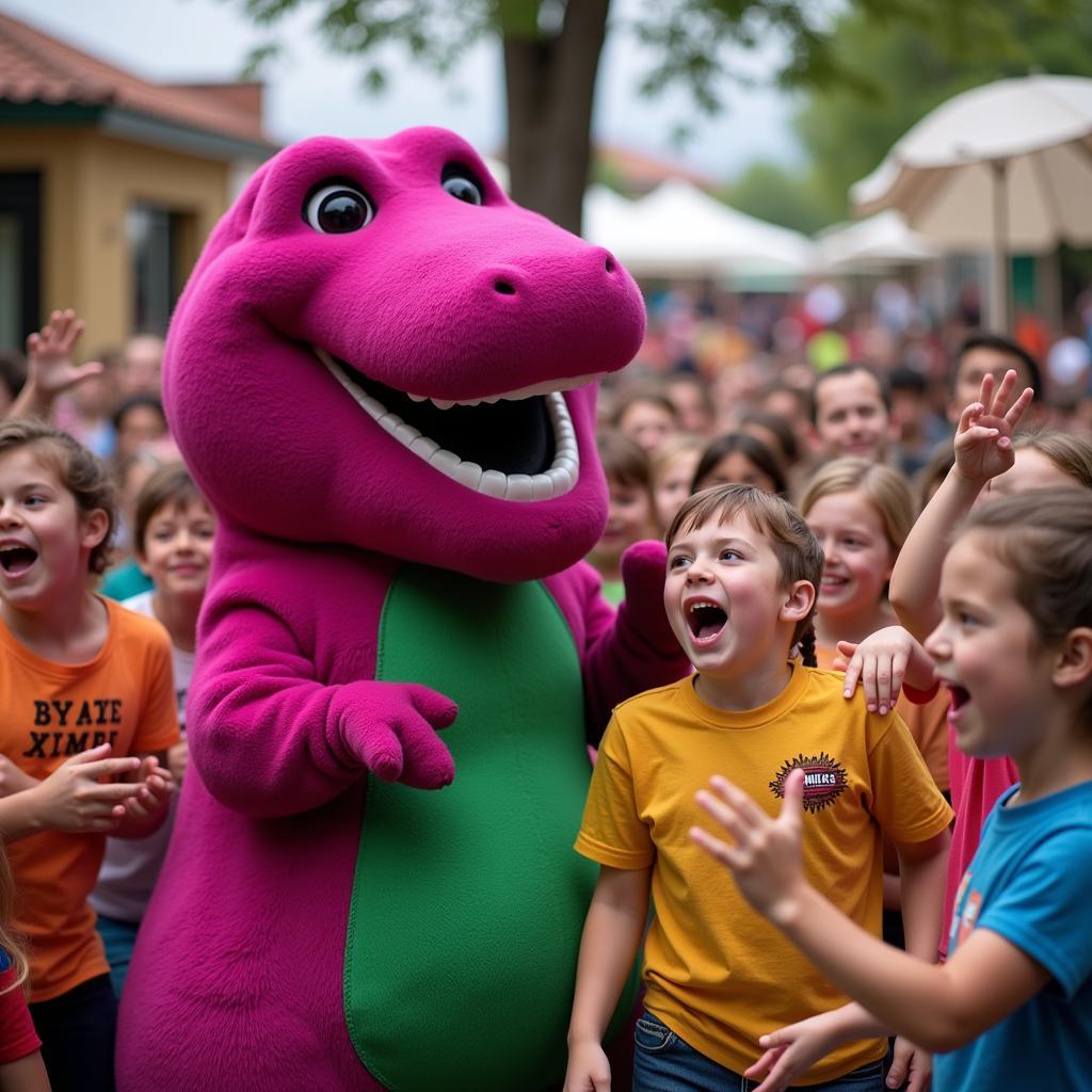 Barney Singing with Children