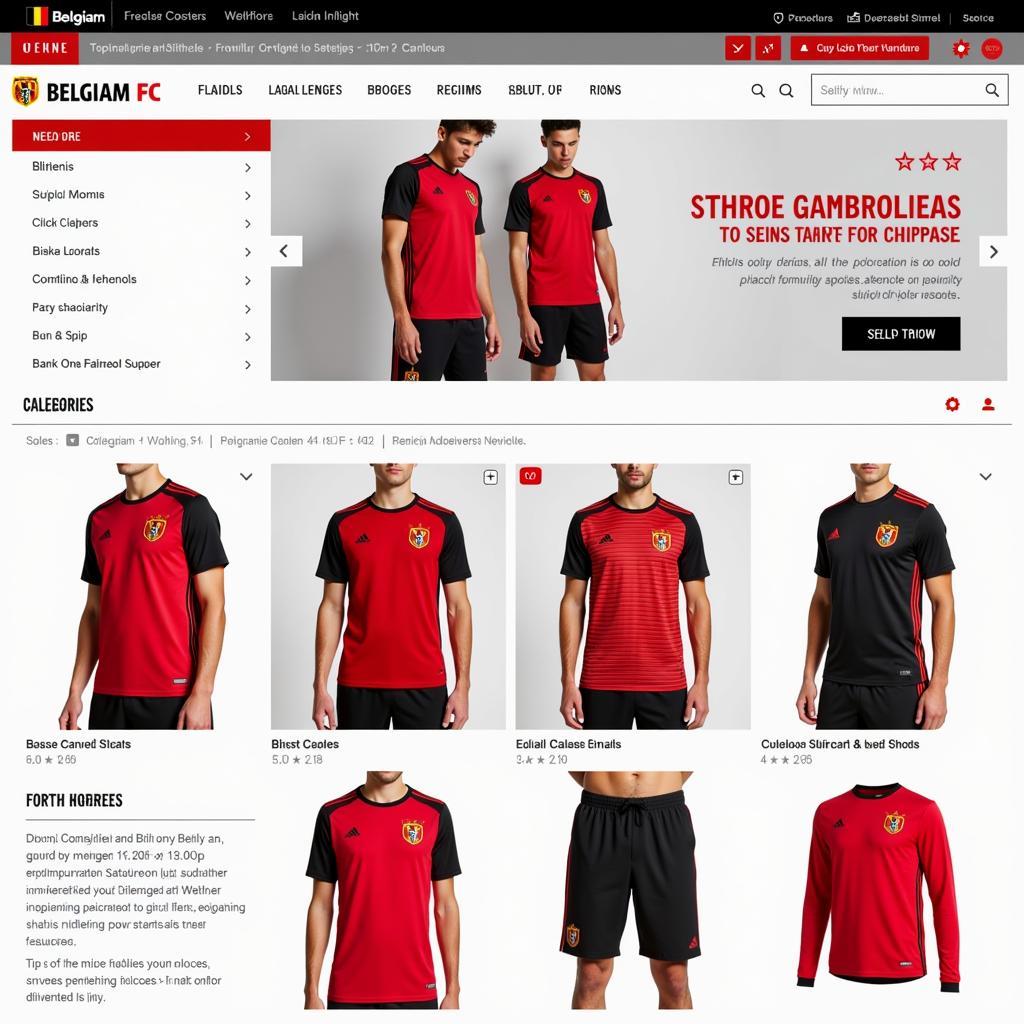 Belgium FC Shop Online: Browse a wide selection of official merchandise, including jerseys, scarves, and accessories.