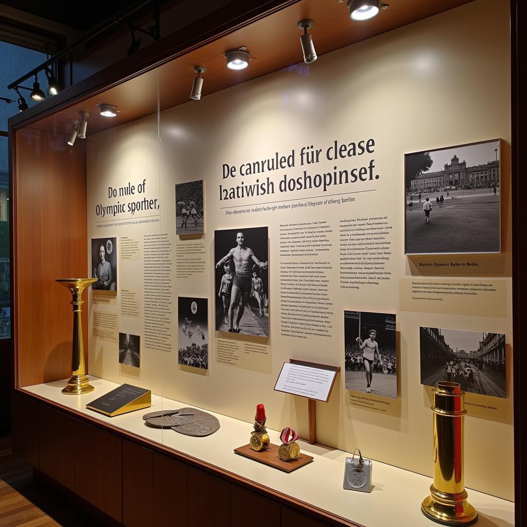 Berlin Sports Museum Historical Olympics Display