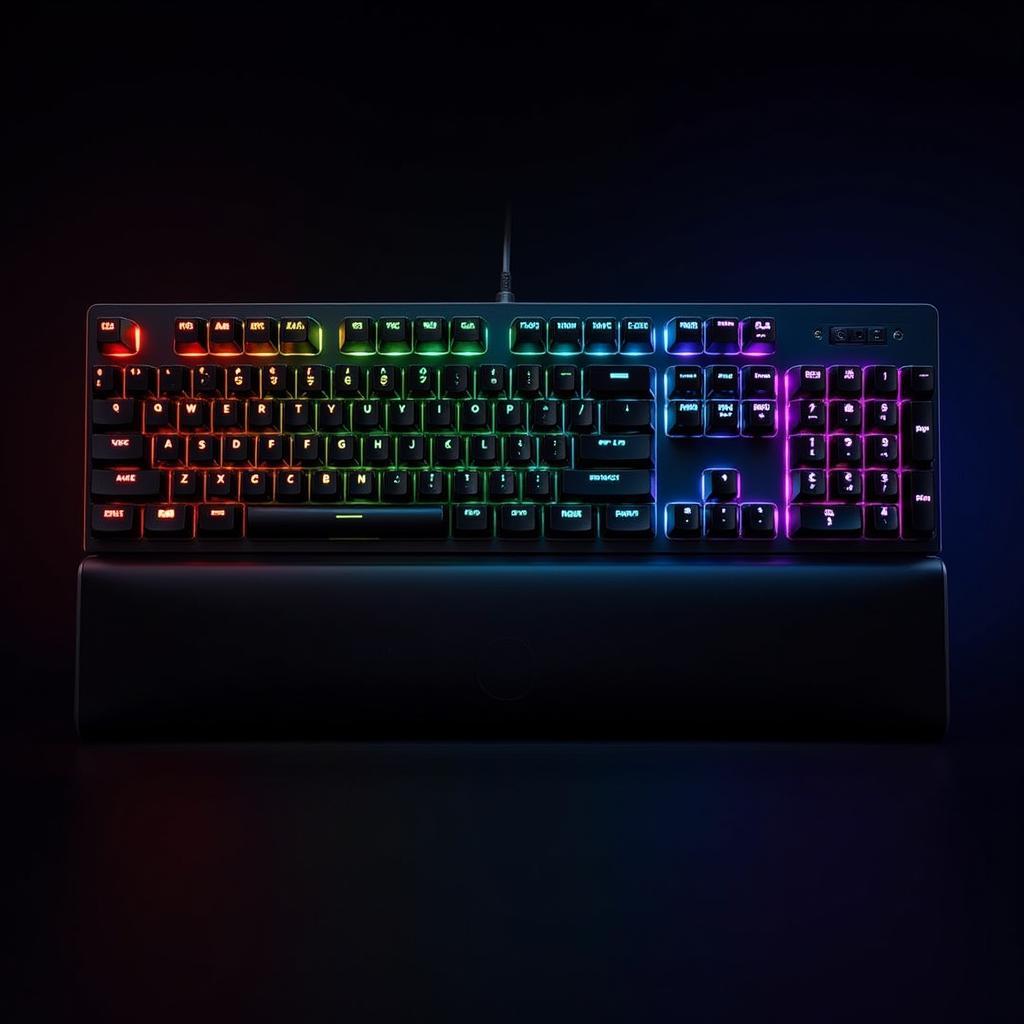 Black DLC Gaming Keyboard with RGB Lighting