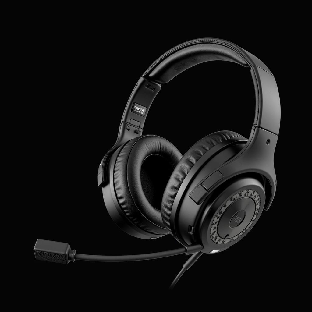 Black DLC Headset with Noise Cancellation