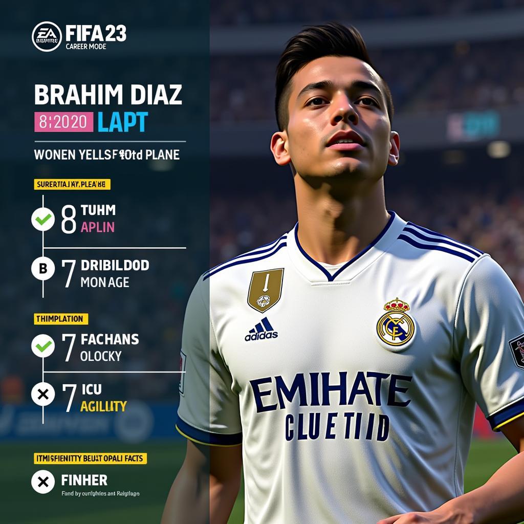 Brahim Diaz FIFA 23 Career Mode Potential Screenshot