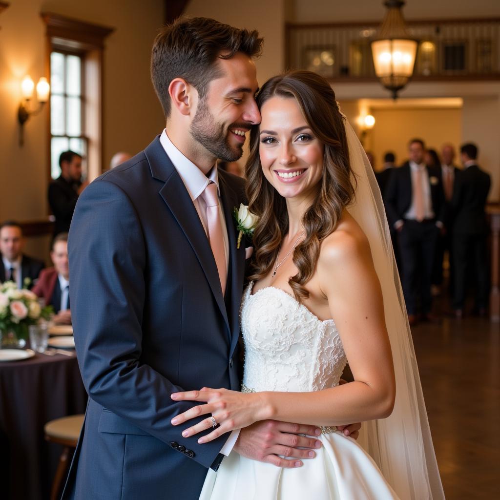 Brandon Allen and Sarah Morgan wedding photo