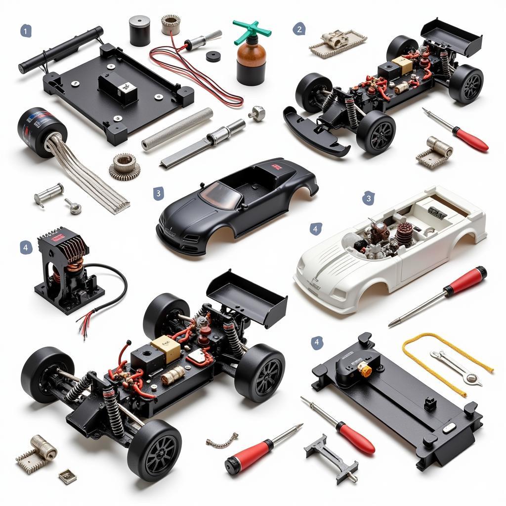 Assembling a Sprint Car Slot Car Kit