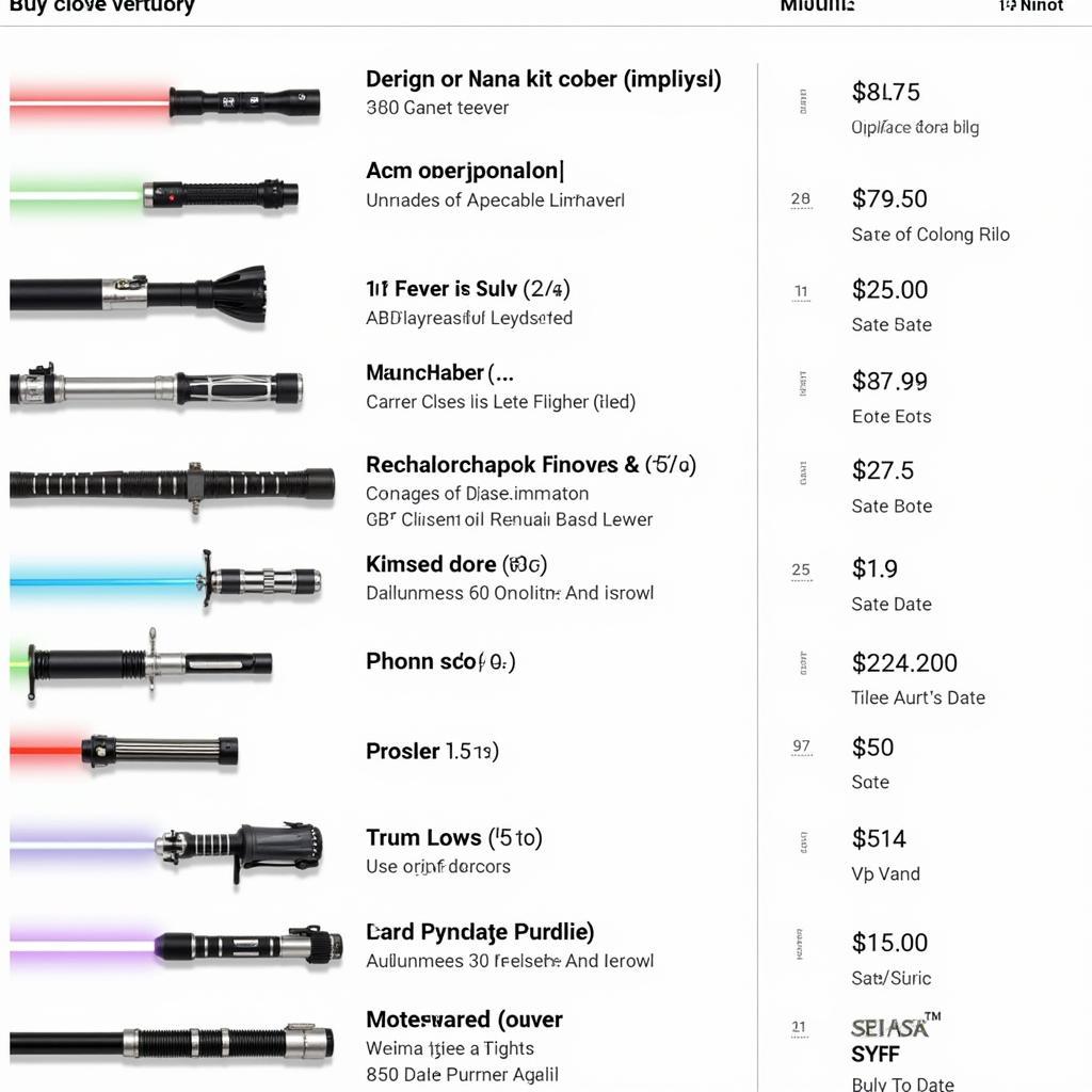 Comparing Different Lightsaber Models in a BOGO Deal