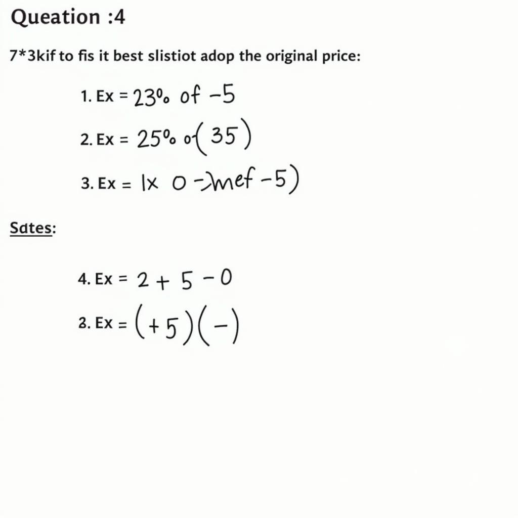 Calculating 25% off 35 - Method 1