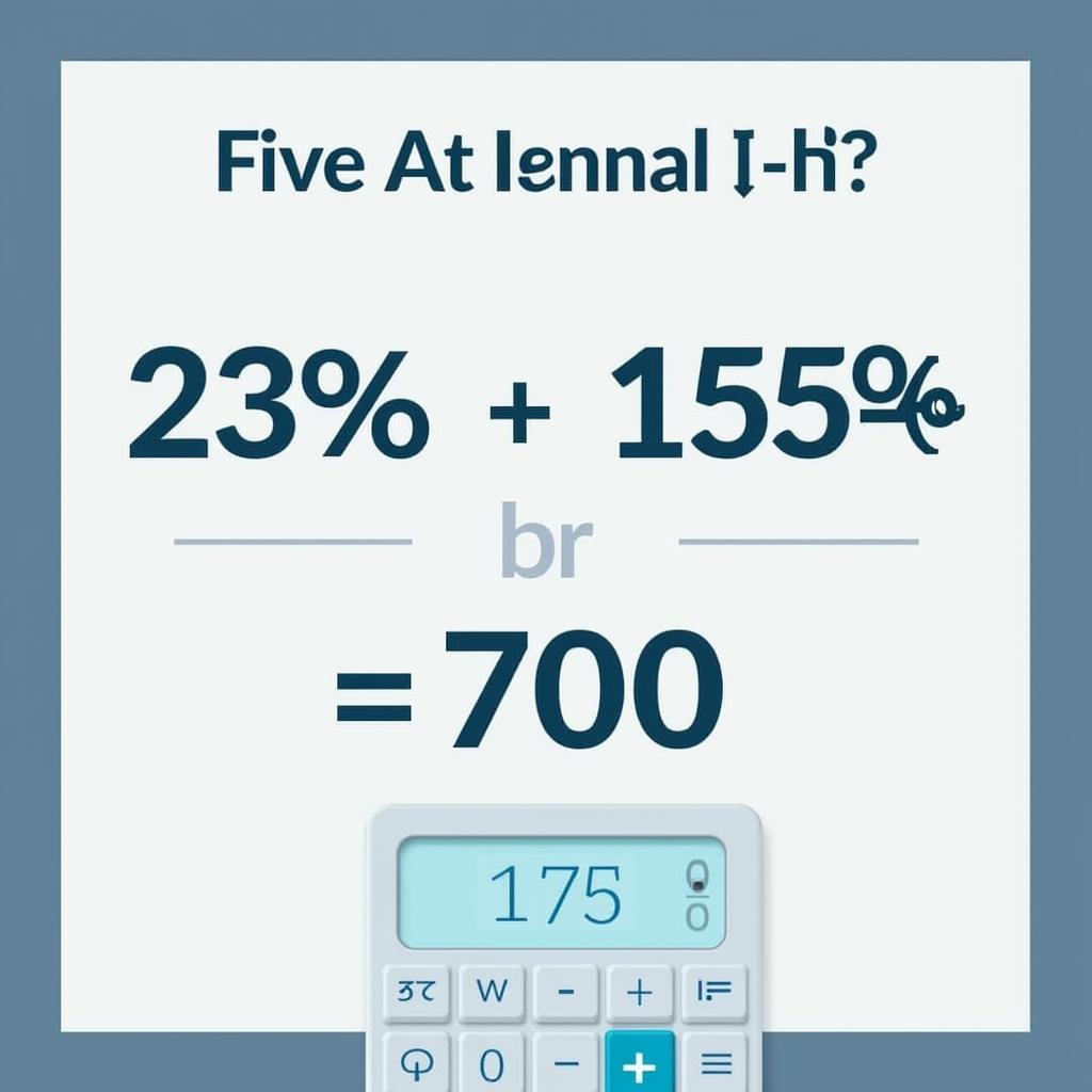 Calculating 25% of 700