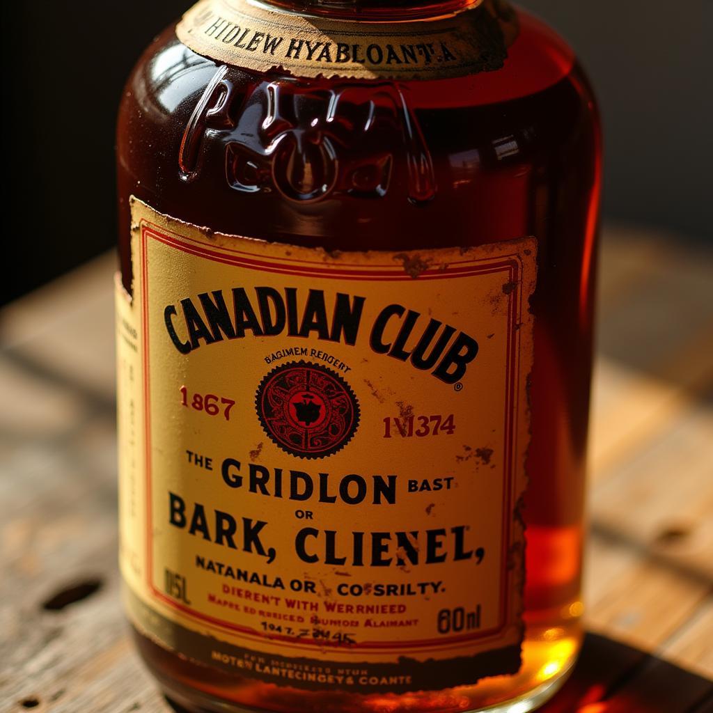 Canadian Club 1967 Whisky Bottle