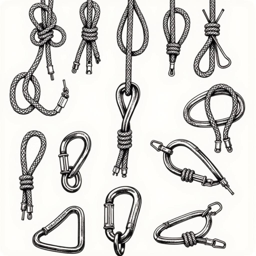 Creative carabiner and rope tattoo ideas for climbers