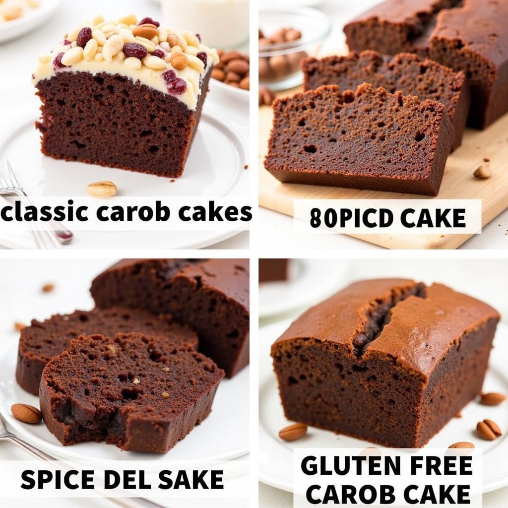 Different Carob Cake Variations