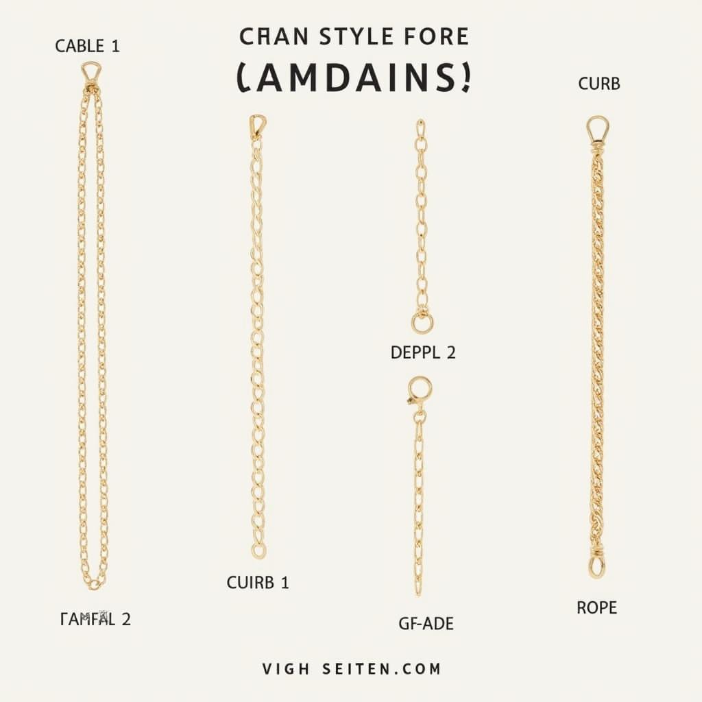 Comparing Different Chain Styles: Cable, Curb, Figaro, and Rope