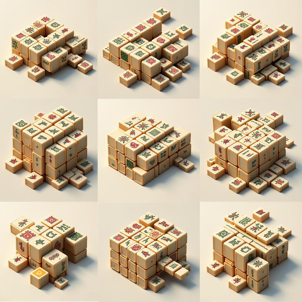 Challenging Mahjong Tile Arrangements