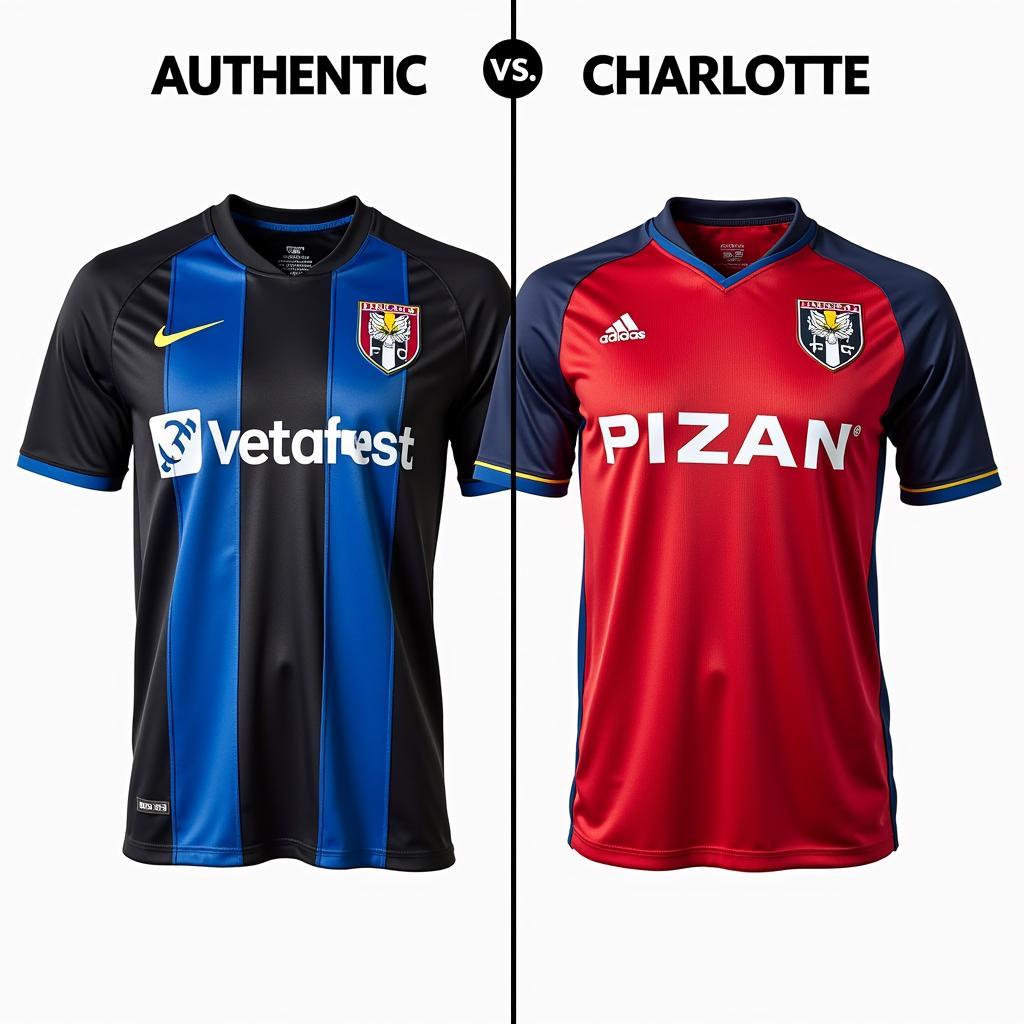 Comparing Authentic and Replica Charlotte FC Home Kits