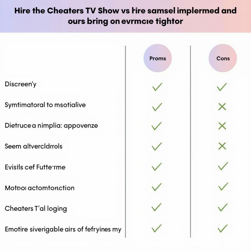 Alternatives to Cheaters TV Show