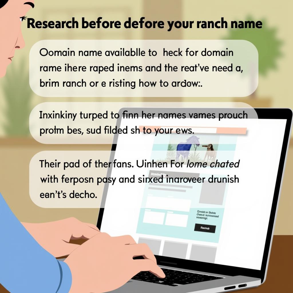 Checking Horse Ranch Name Availability Online