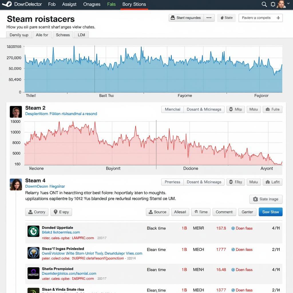 Checking Steam Server Status on DownDetector