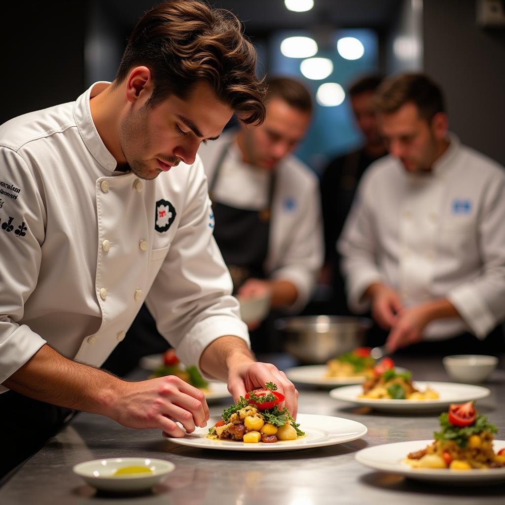 Chef Under Pressure in a Culinary Competition