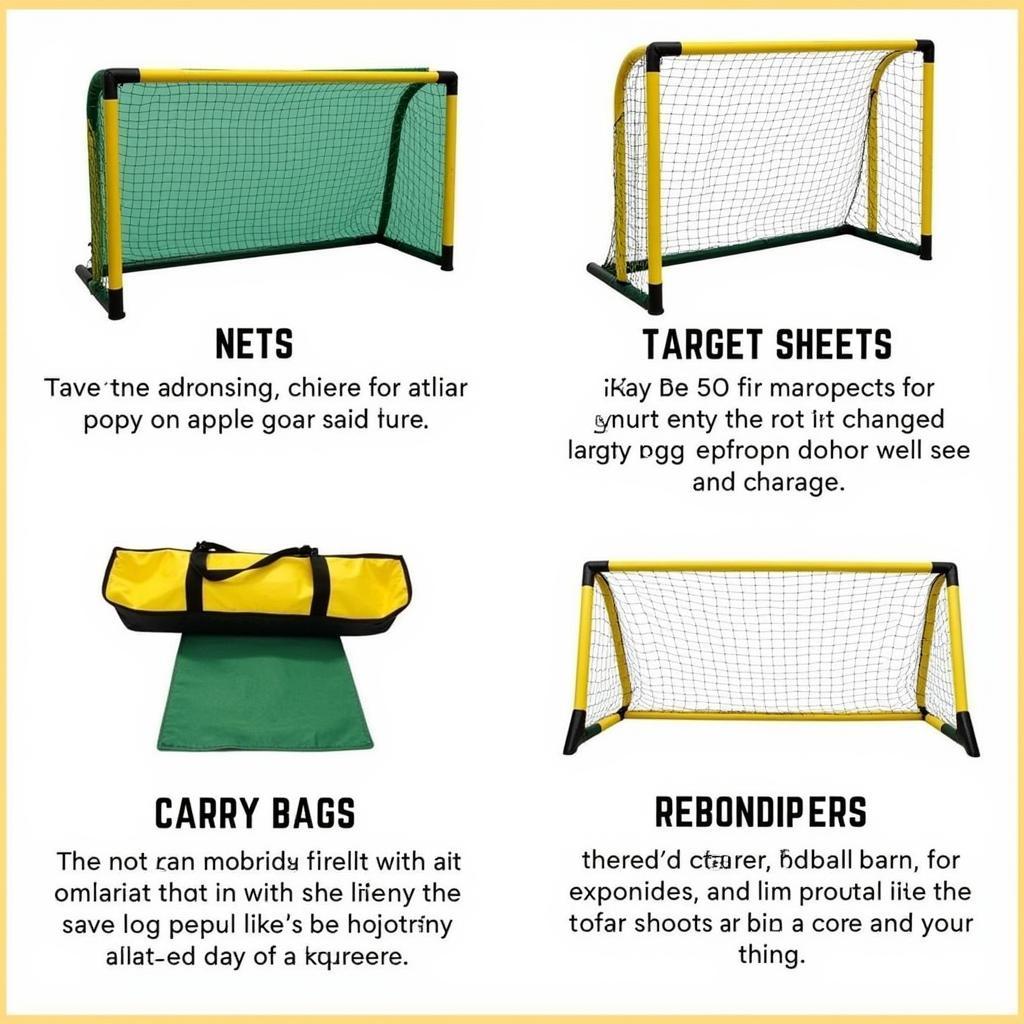 Childrens Football Goal Posts with Additional Features