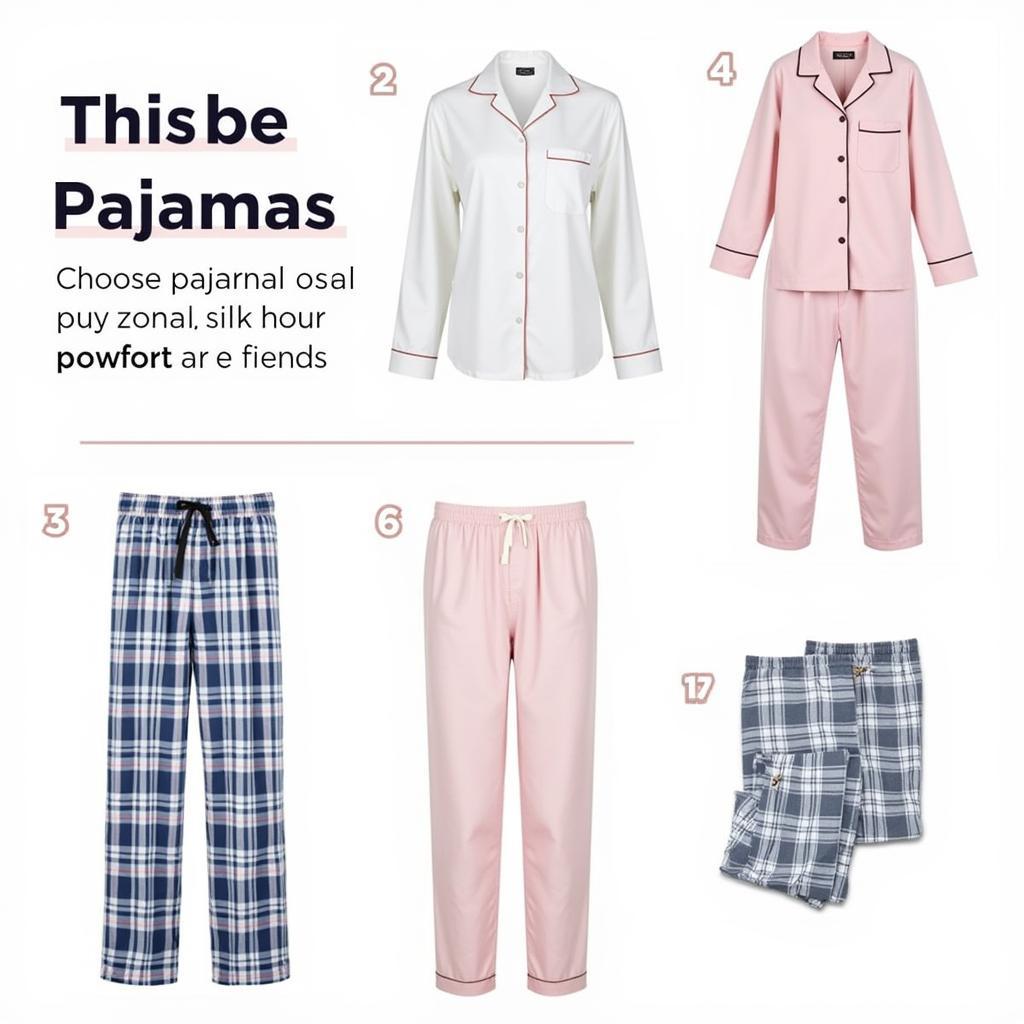 Choosing the perfect pajamas for a restful night's sleep.