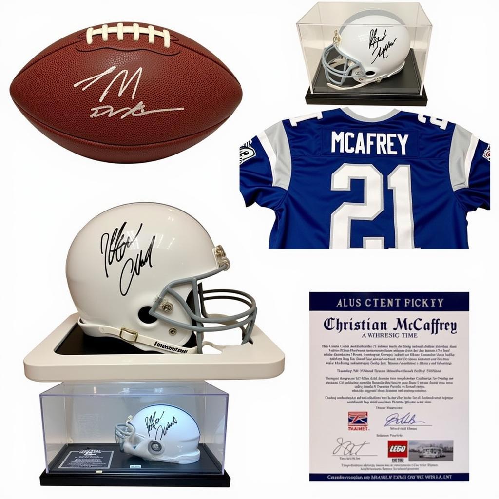 Christian McCaffrey Signed Memorabilia: Footballs, Helmets, and Jerseys