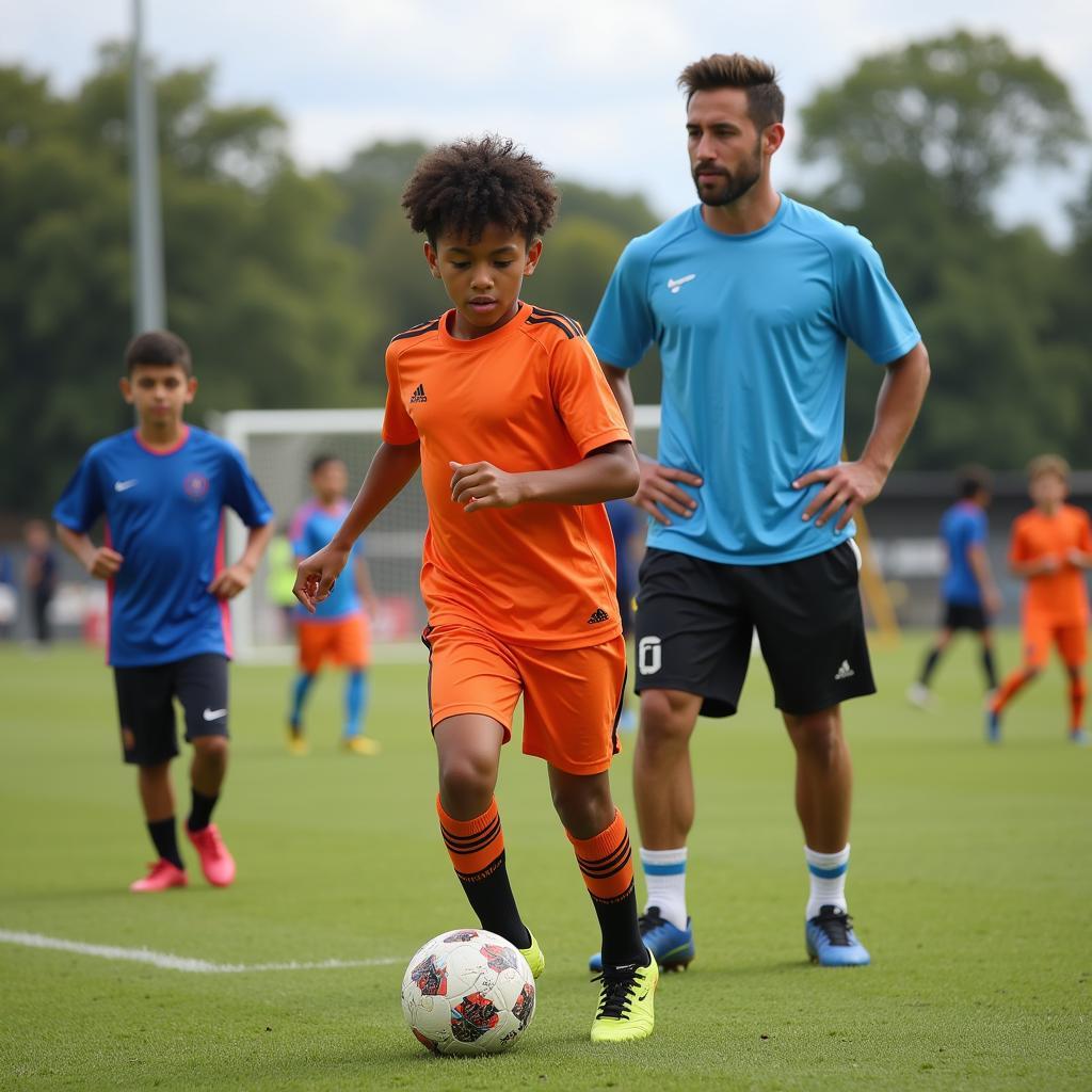 Christopher Phy at Youth Academy Training