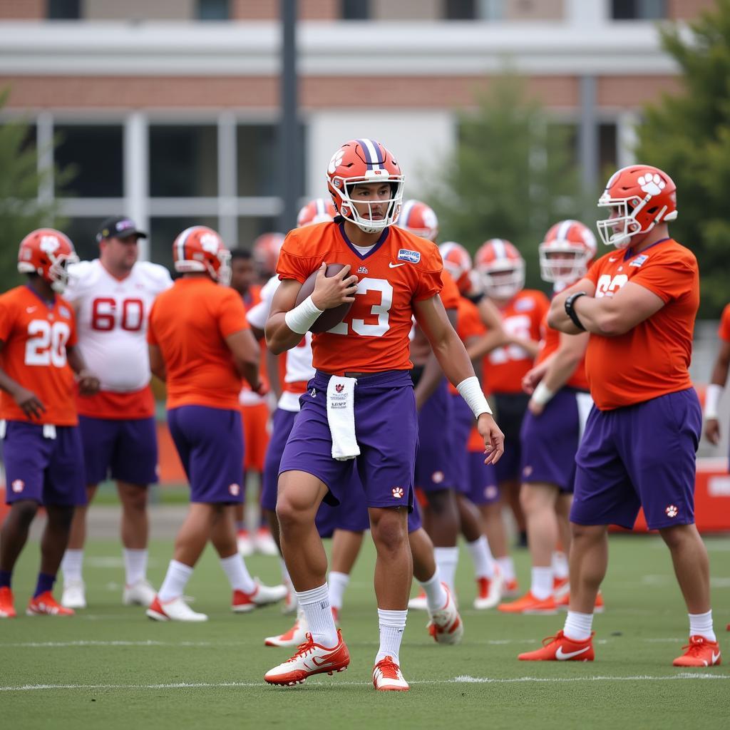 Clemson Football Practice Drill