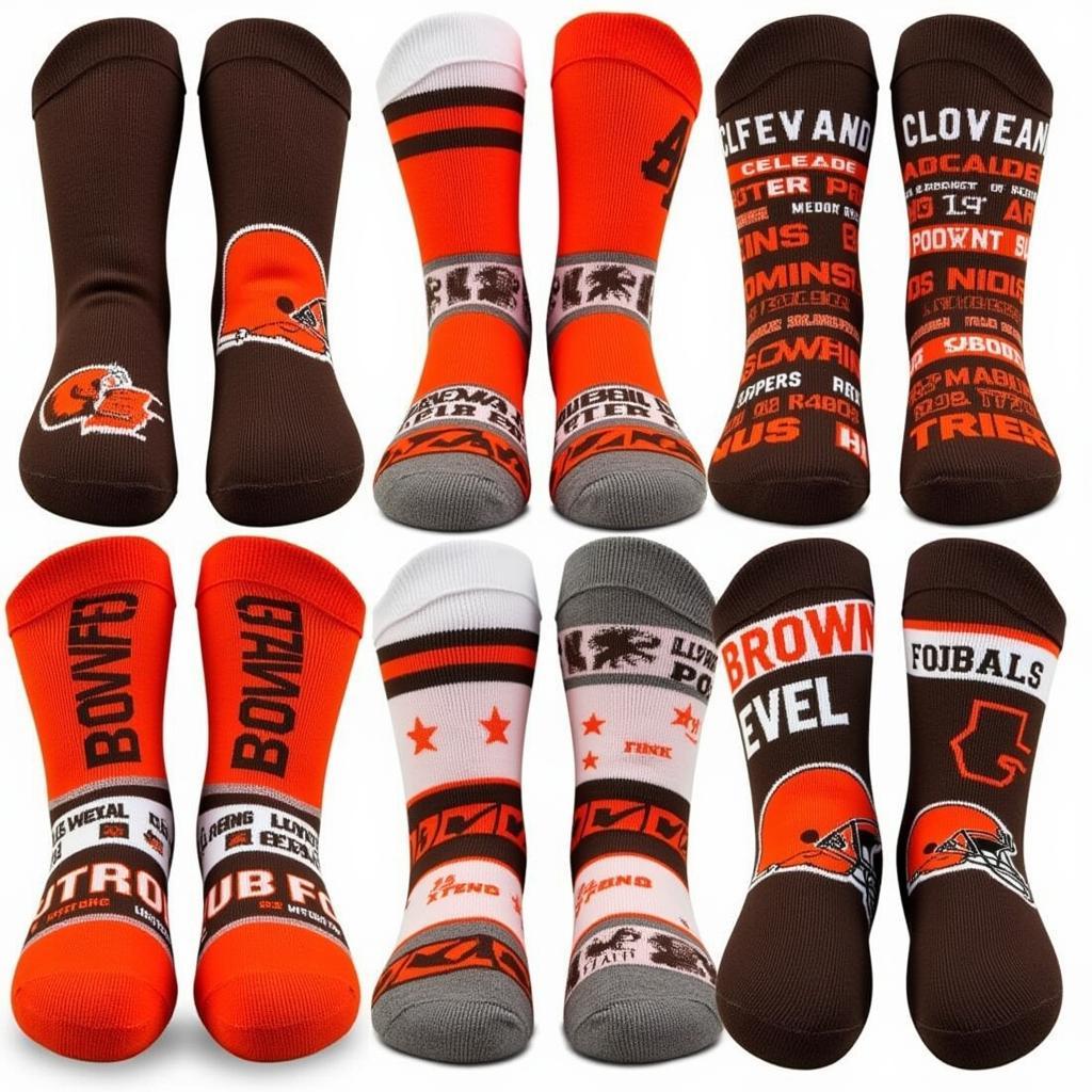 Cleveland Browns Novelty Socks Designs