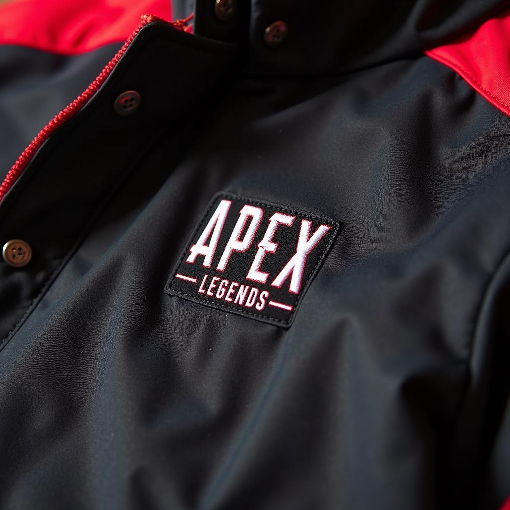 Close Up of the Apex Legends Logo on the Jacket