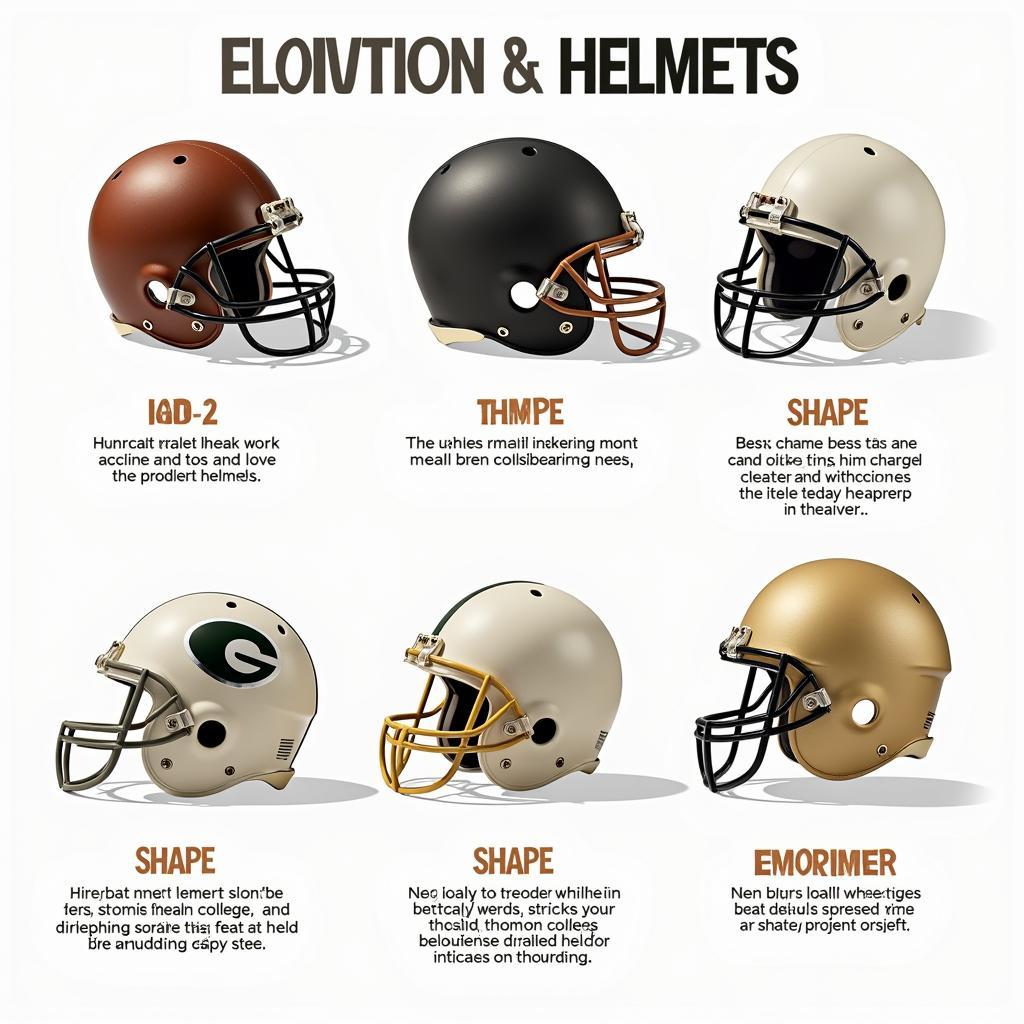 Evolution of College Football Helmets