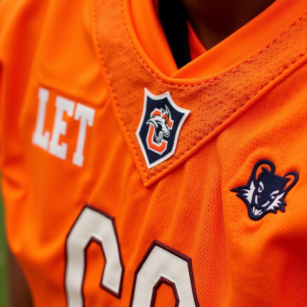 Colorado State Rams Orange Jersey Close-Up