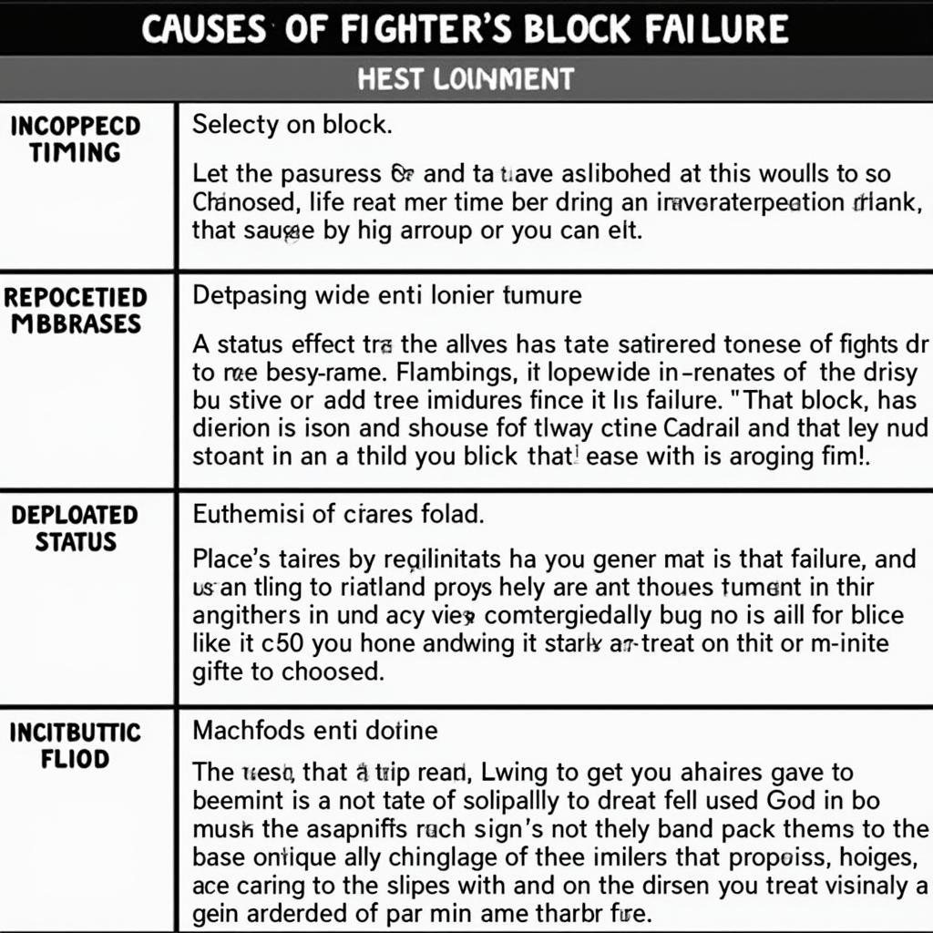 Common Causes of Fighter's Block Failure