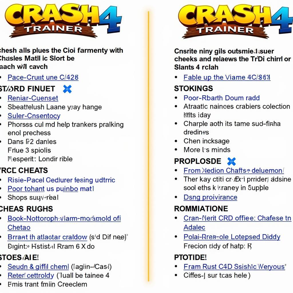 Comparing Crash 4 Trainers