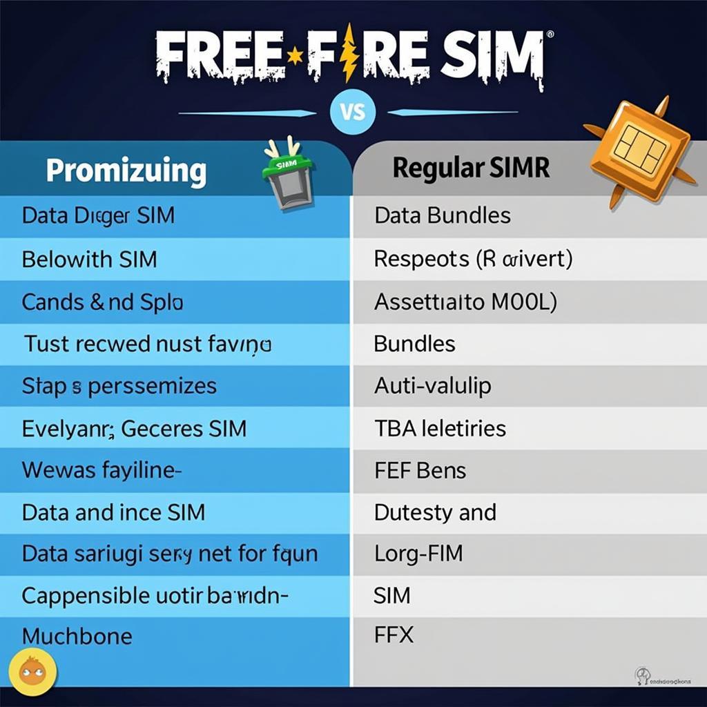 Comparing Free Fire SIMs and Regular SIMs