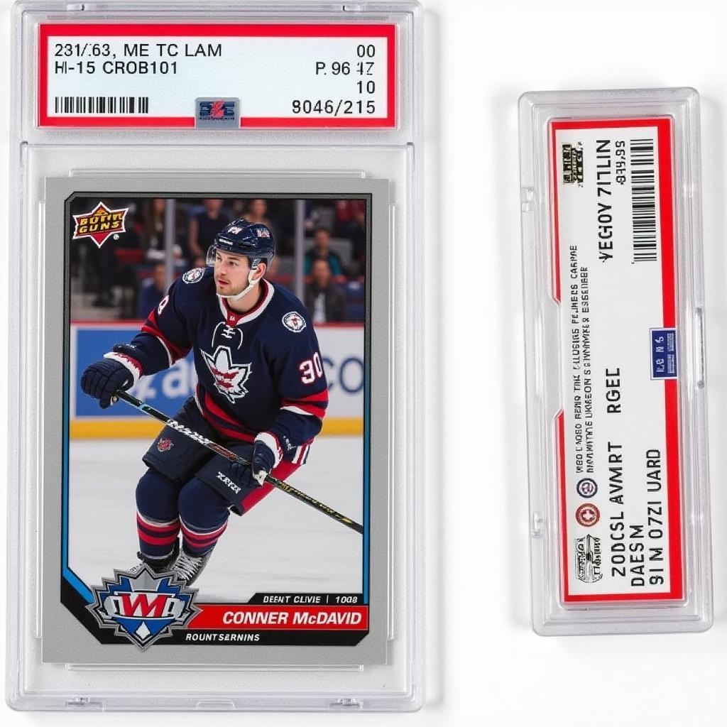 Conner McDavid Rookie Card PSA Graded Example