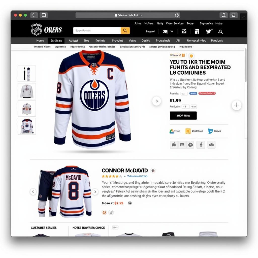 Connor McDavid White Jersey from Official NHL Shop