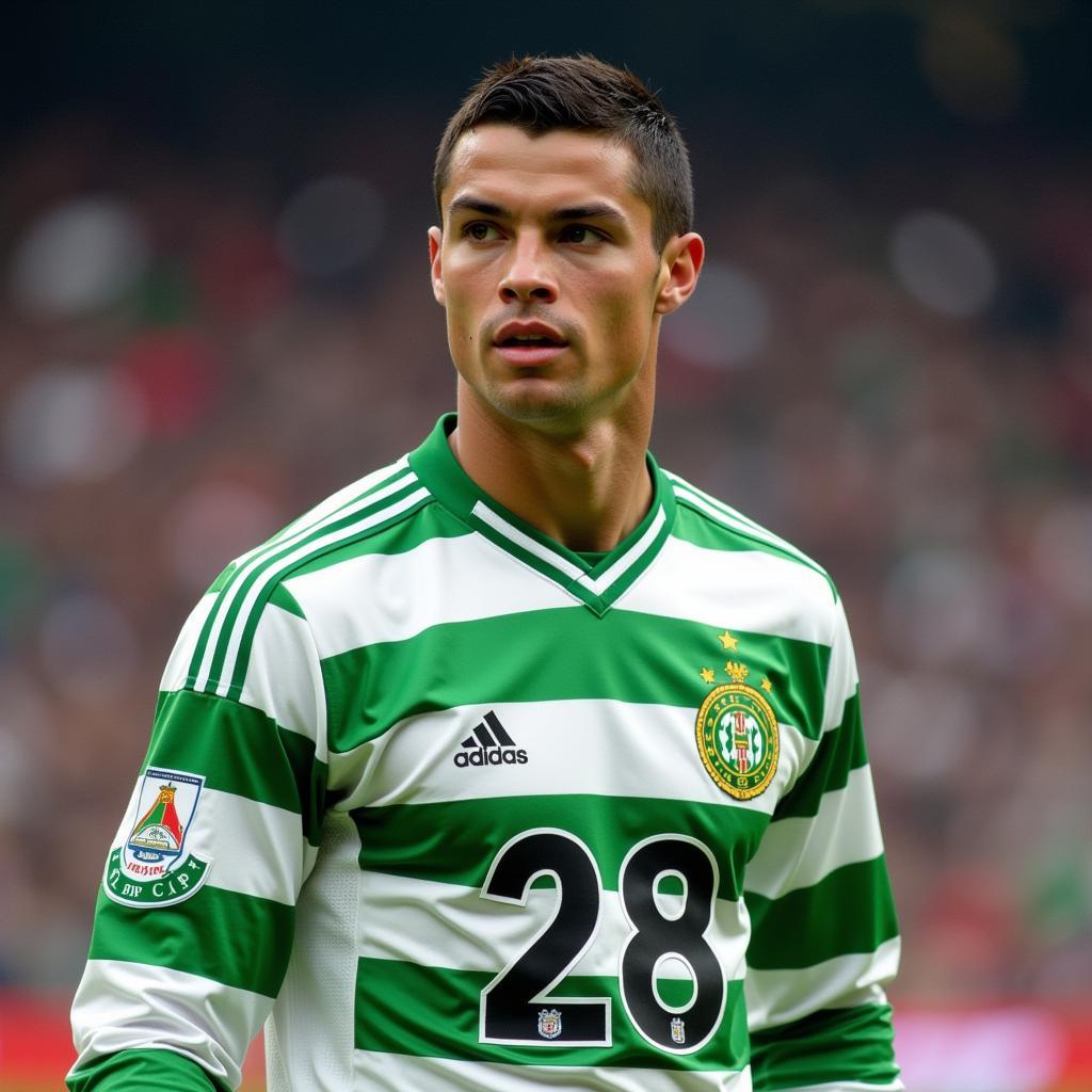 Cristiano Ronaldo Sporting CP Kit Debut