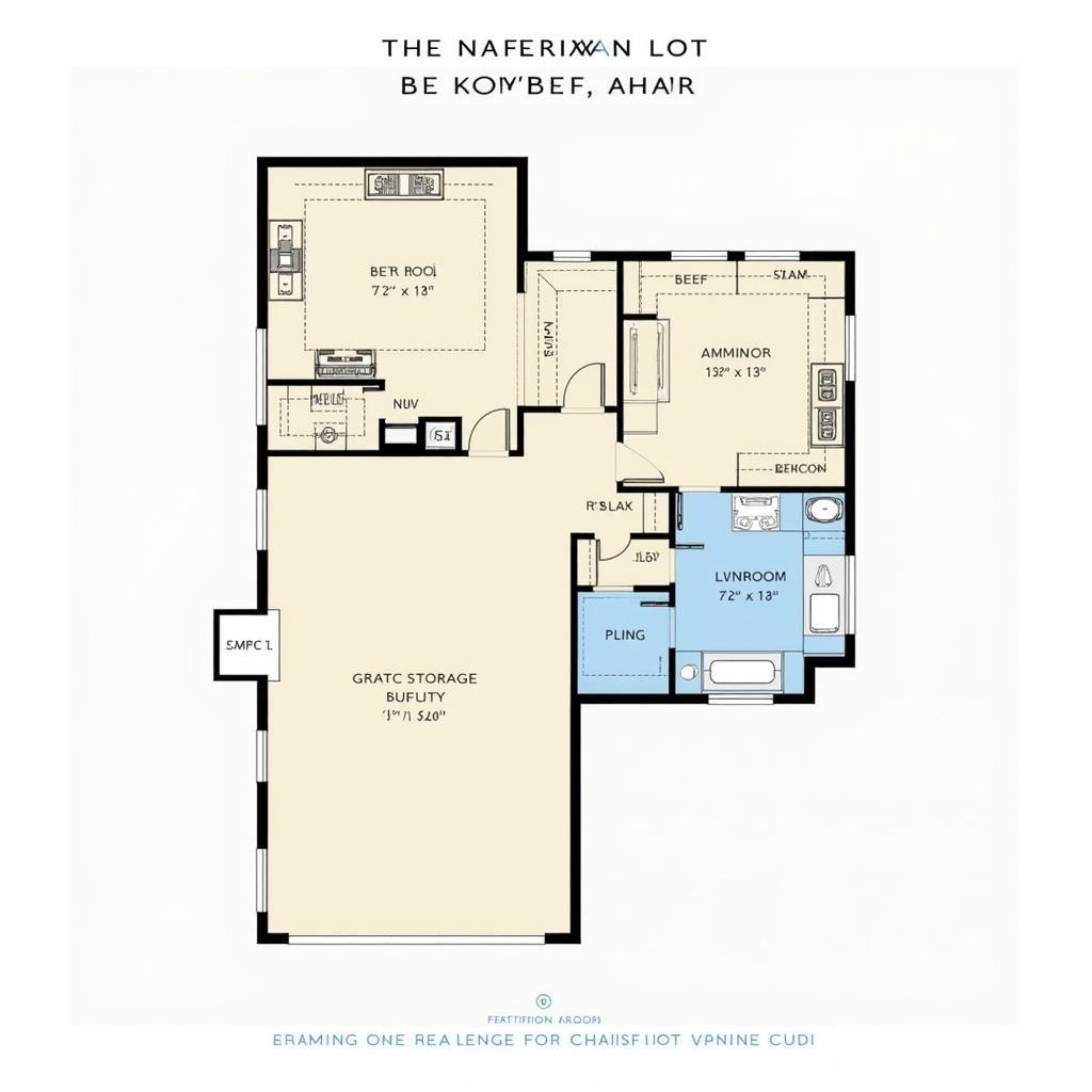 Example of a Craftsman Floor Plan for a Narrow Lot