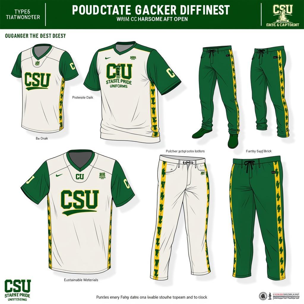 Future Designs of CSU State Pride Uniforms