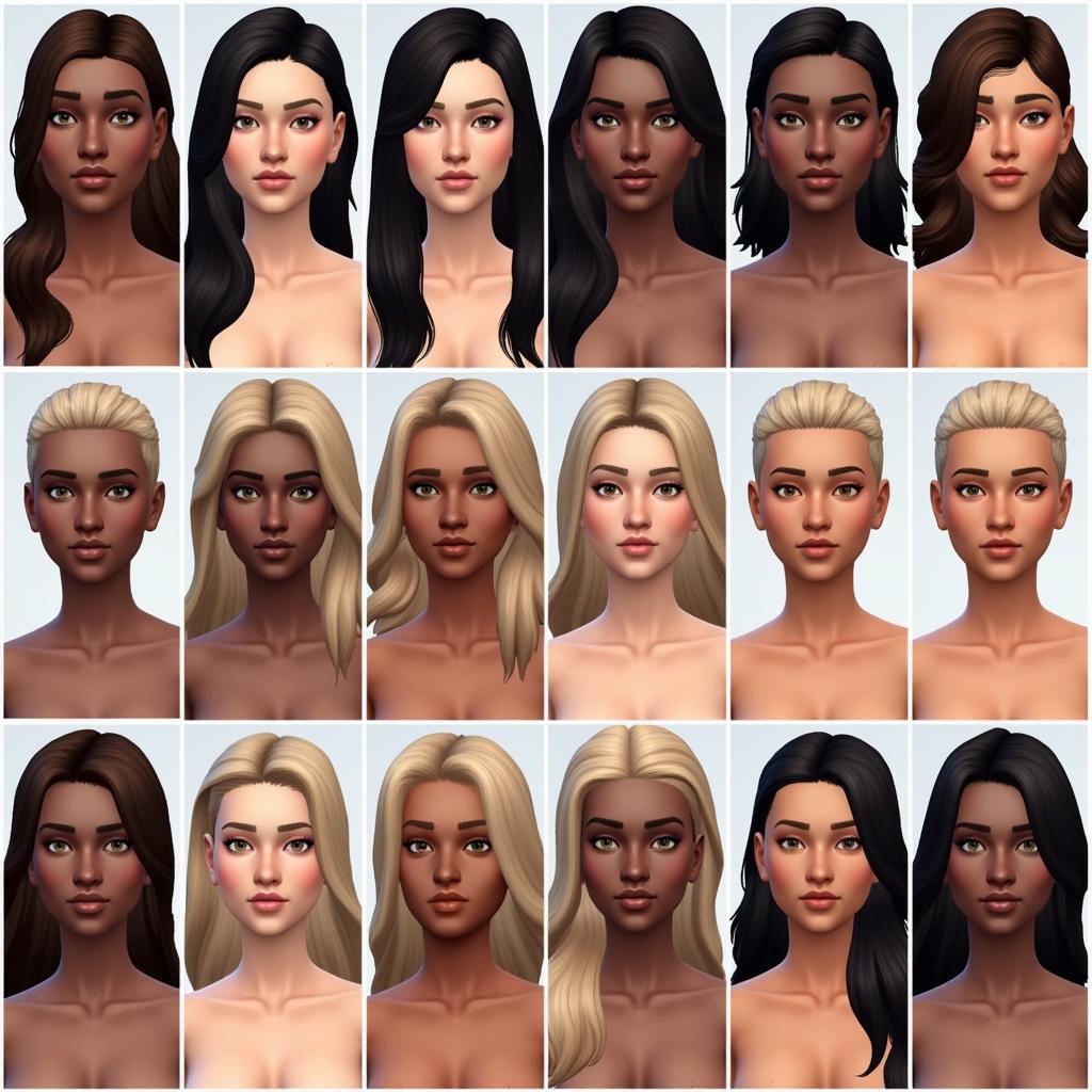 Variety of Custom Content Bare Skintones