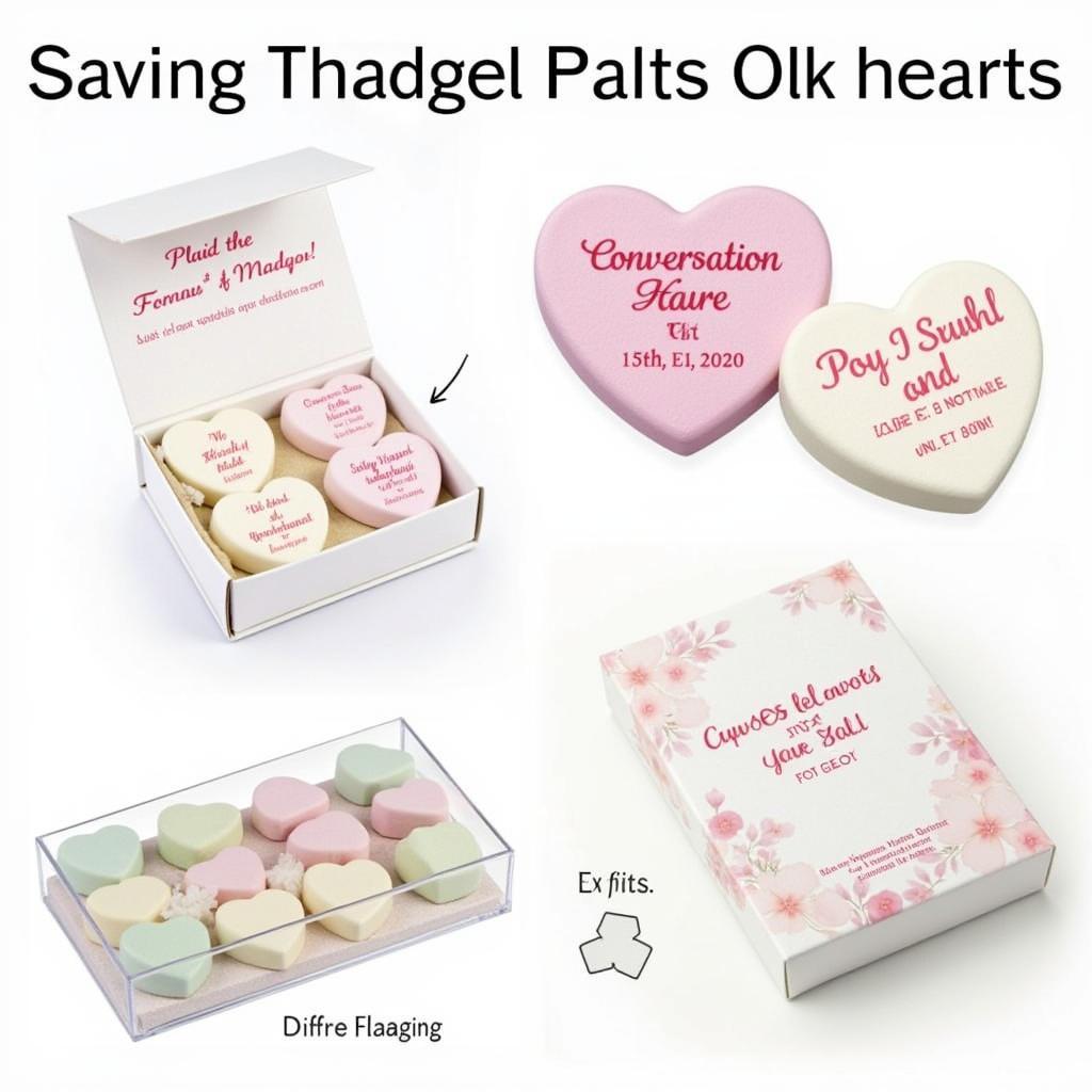 Personalized Conversation Hearts for Wedding Favors