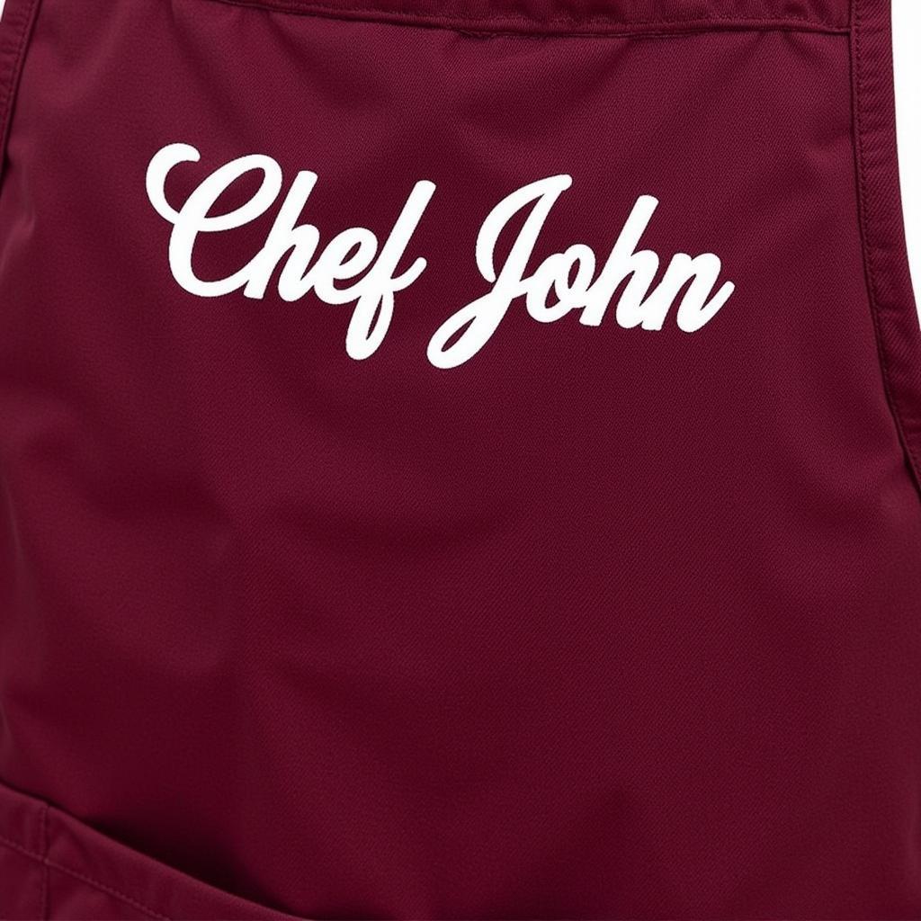 Custom Embroidered Chef Apron with Name