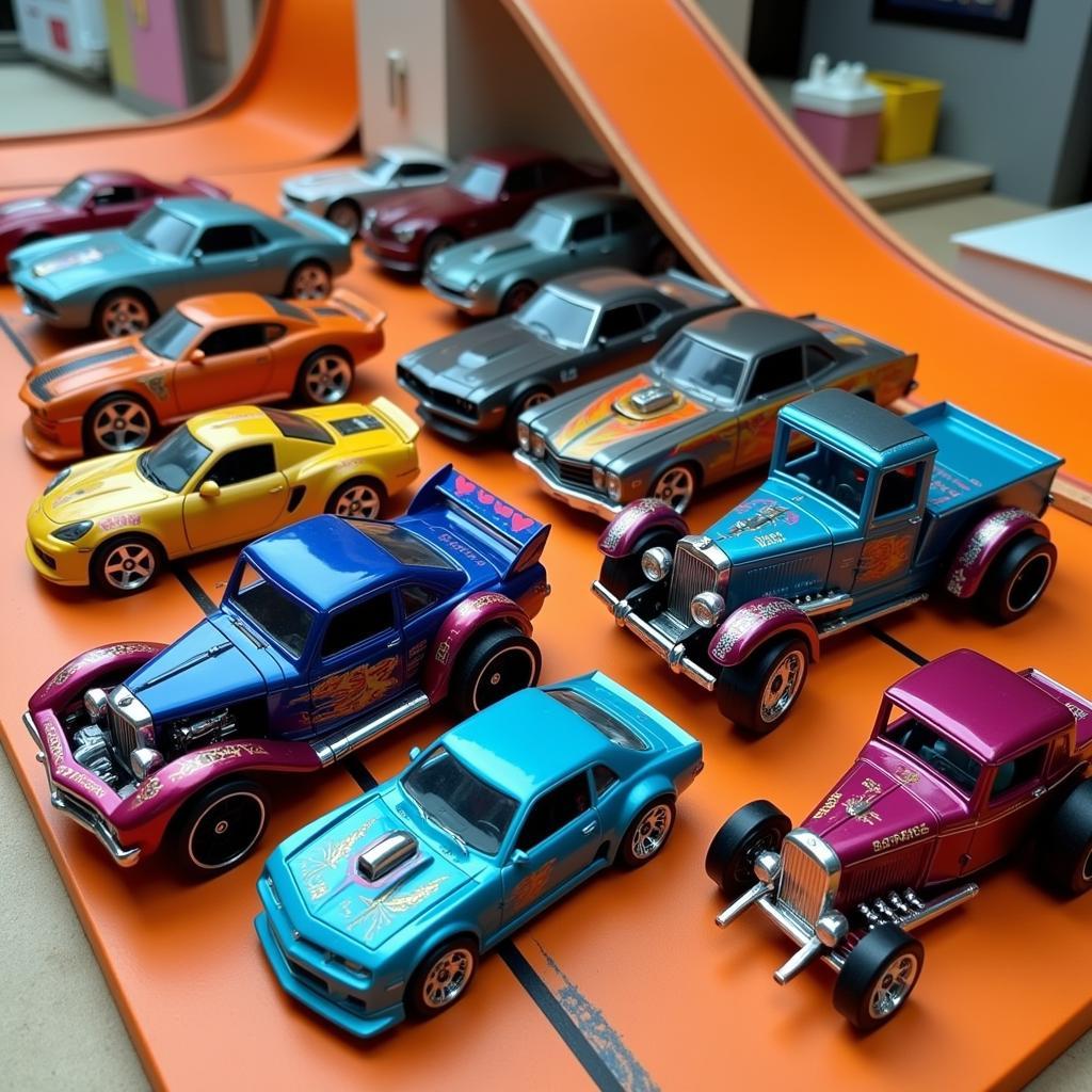 A Collection of Customized Hot Wheels