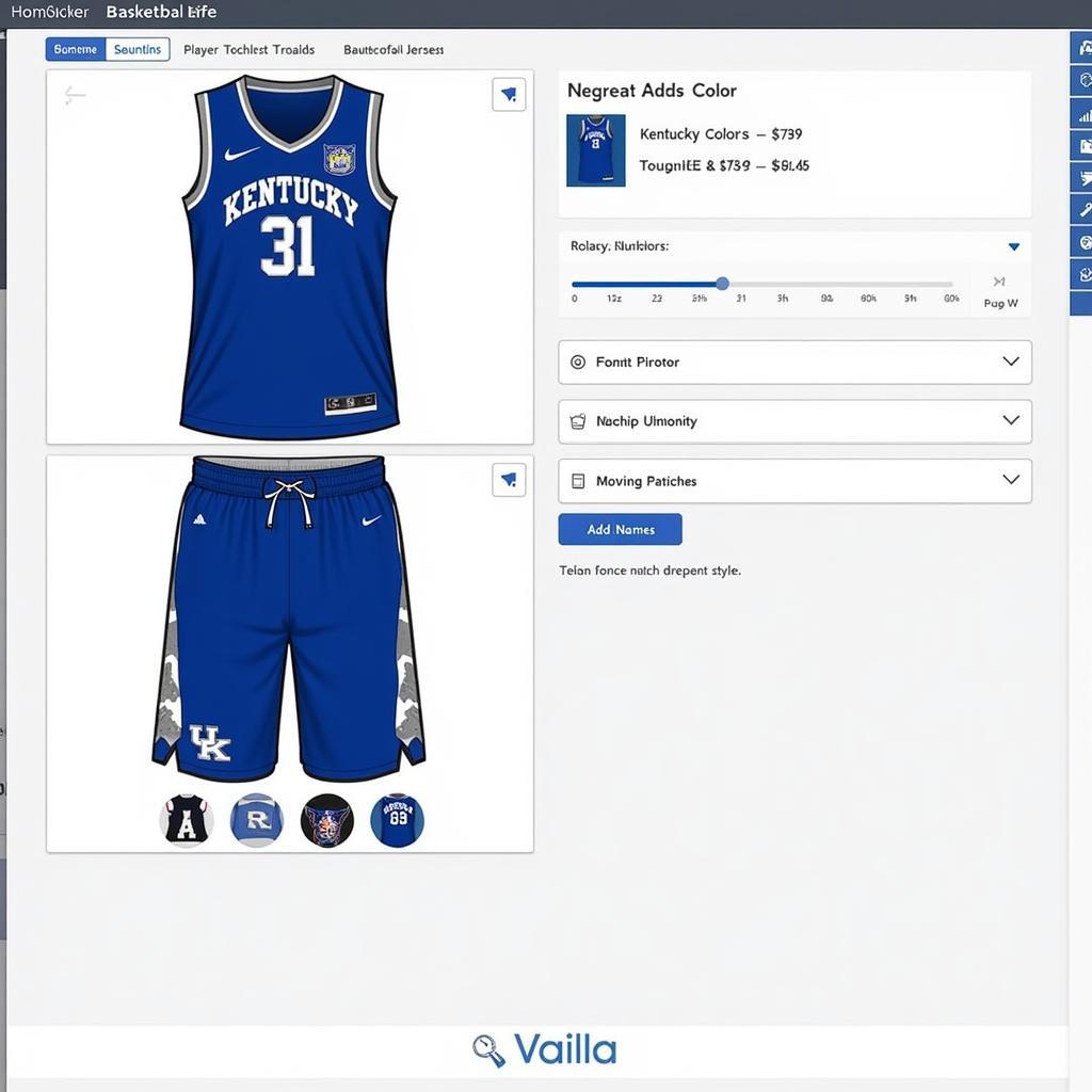 Kentucky Wildcats Jersey Design Tool